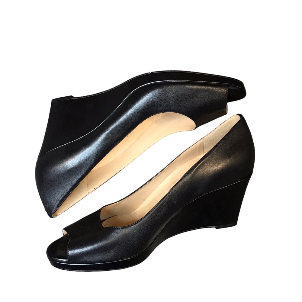 Brand: naturalizer, size10, black, wedges